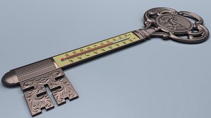 3D model Antique Room Thermometer