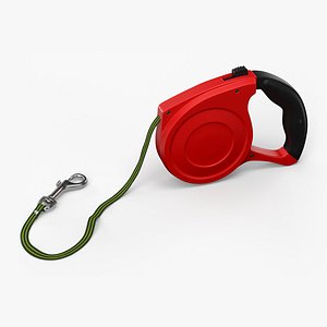 Retractable Dog Leash Red