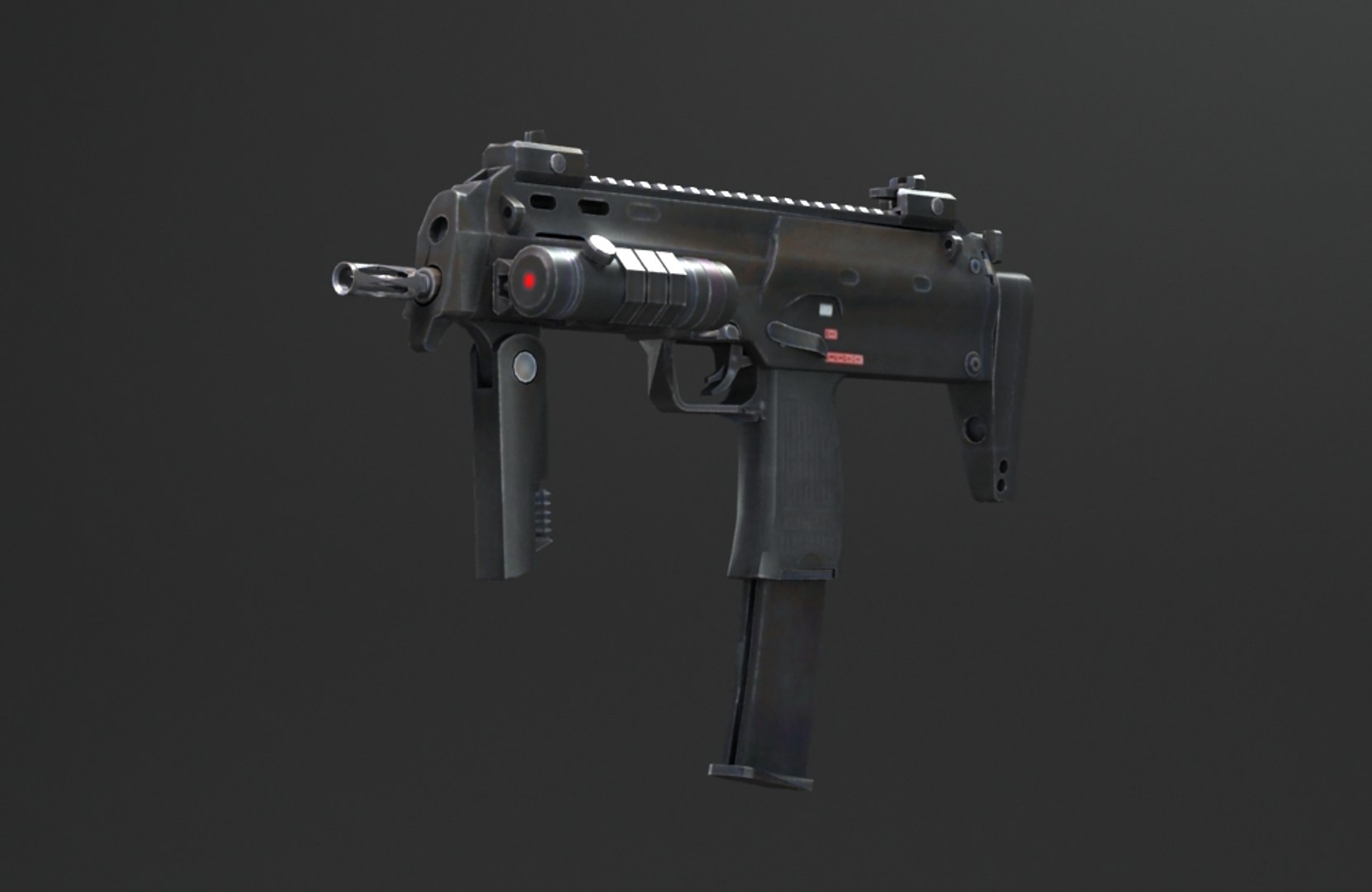 Mp7a1 Pdw Submachine Rig Model - TurboSquid 1557571