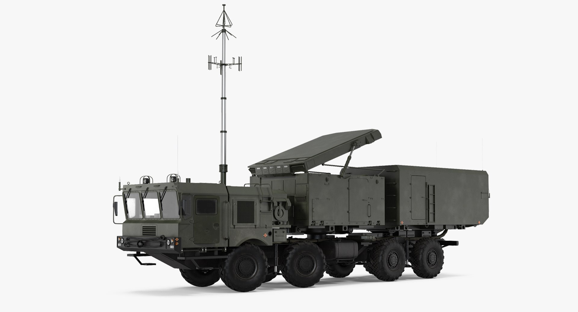Multi Functional Radar 92n2e for S 400 Rigged 3D Model 3D model preview