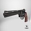 Revolver 05 Black Colt Python All PBR Unity UE Textures
