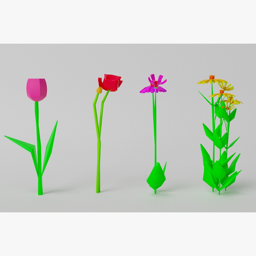 Flower Pack 3D model - TurboSquid 2013425