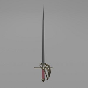 Low Poly Stylized Rapier