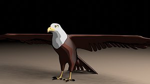 Eagle 3d Model with NPR shading 3D