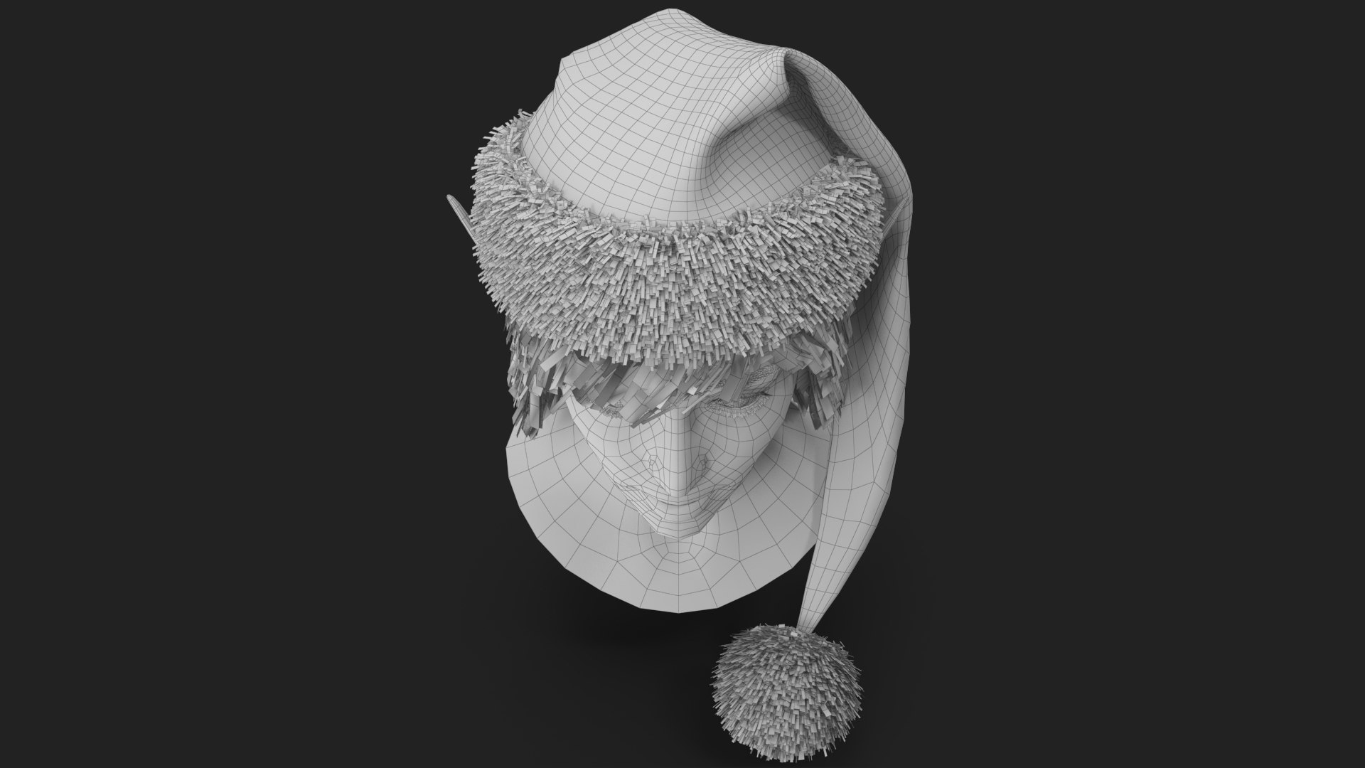 3D Christmas Elf Female Head 5 https://p.turbosquid.com/ts-thumb/I7/ZfmkDM/Sv/wireframe_21/jpg/1761287332/1920x1080/fit_q87/63d12f2efb45c89f32fdddd2d7a7b1c2b8cf146a/wireframe_21.jpg