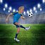 Cartoon Football players 3D model