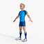 Cartoon Football players 3D model