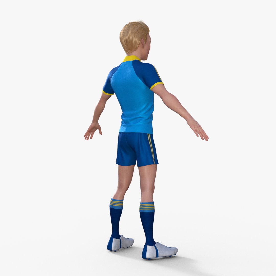Cartoon Football Players 3D Model - TurboSquid 2196521