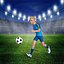 Cartoon Football players 3D model