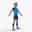 Cartoon Football players 3D model