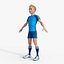 Cartoon Football players 3D model