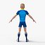 Cartoon Football players 3D model