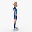 Cartoon Football players 3D model