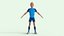 Cartoon Football players 3D model