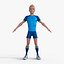 Cartoon Football players 3D model