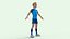 Cartoon Football players 3D model