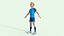 Cartoon Football players 3D model