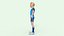 Cartoon Football players 3D model