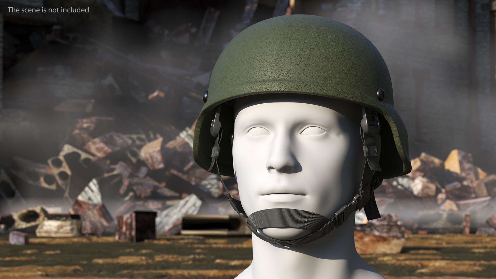 Soldier Enhanced Combat Helmet Green Model - TurboSquid 2051627