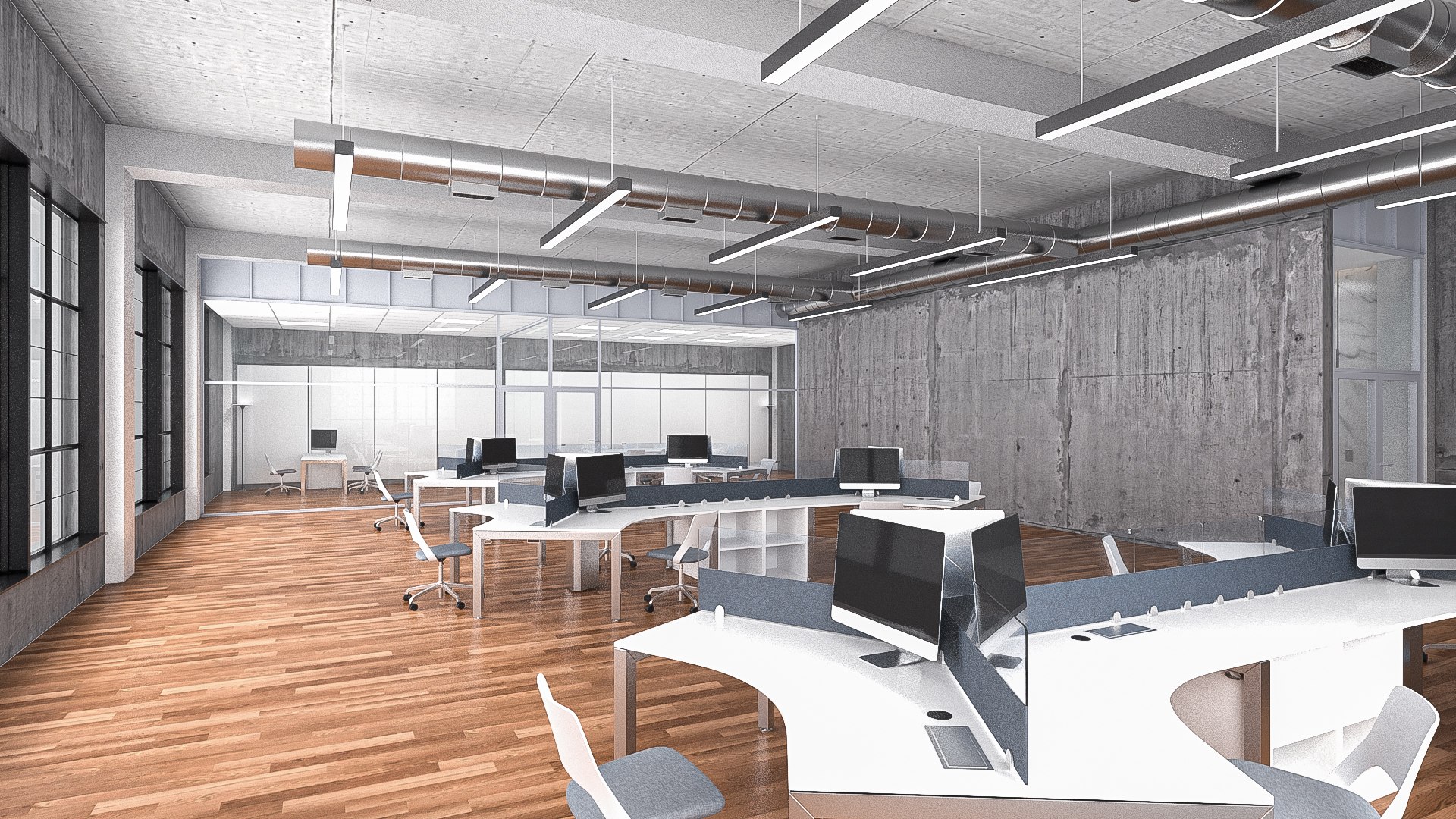 Office Interior 01 3D Model - TurboSquid 2150007