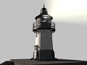 hams bluff lighthouse 3d model
