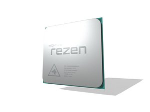 Ryzen 9 5900X delidable CPU Low-poly 3D model