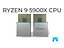 Разъемный процессор Ryzen 9 5900X Низкополигональная 3D модель