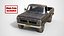 Modello 3D low-poly del pick-up Ford Classic F100 del 1976 Old Black