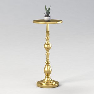 3D Brompton Brass Martini Table