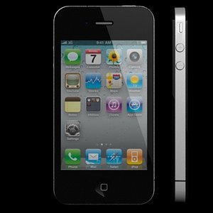 apple iphone 4g 3d model