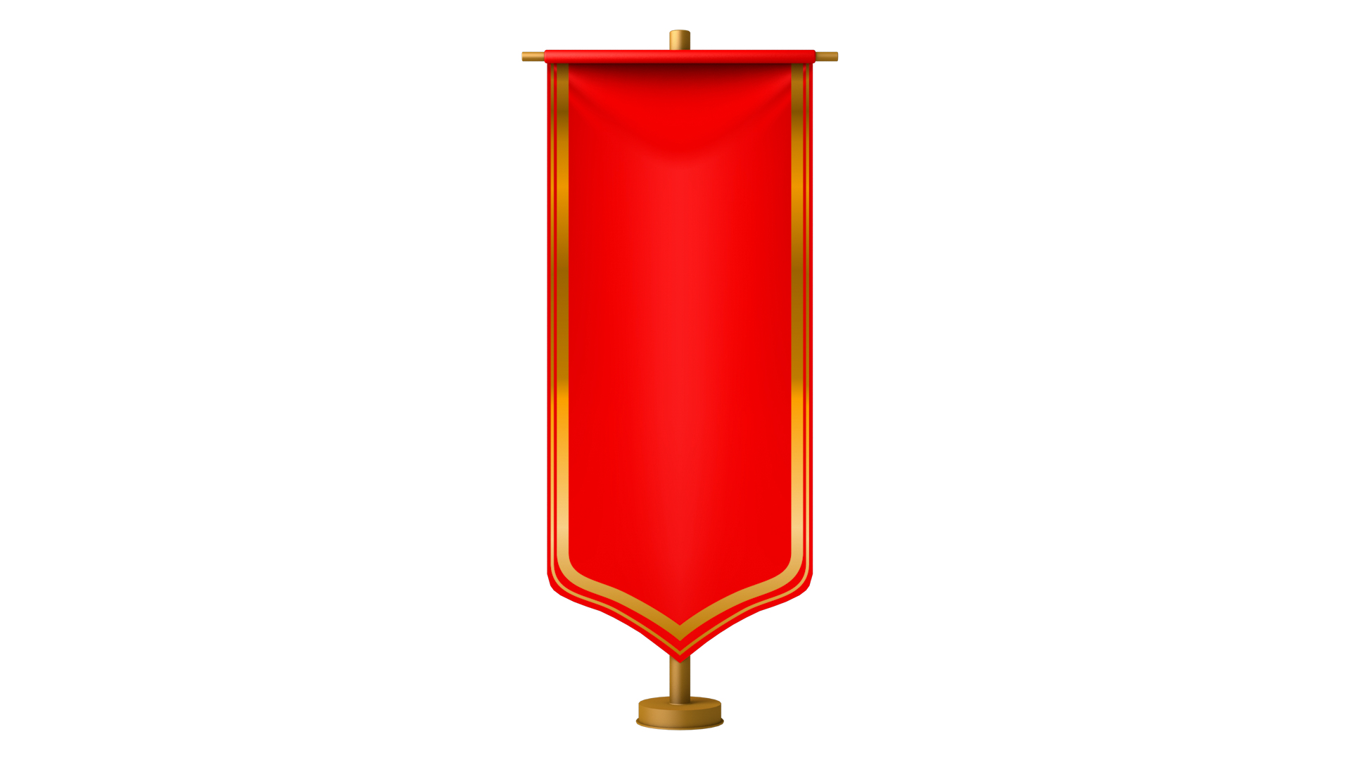 Red Royal Flag 06 3D model - TurboSquid 1777320