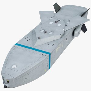 Taurus KEPD 350 Missile Grey PBR 3D model