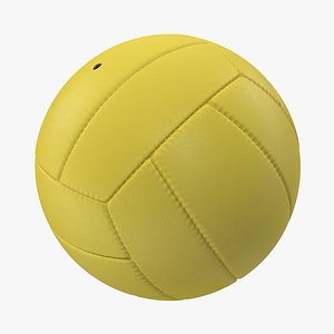 3ds volleyball ball yellow