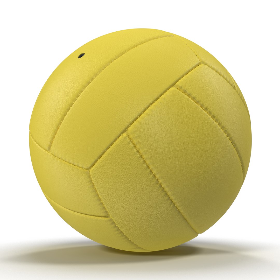Volleyball Yellow 3D model preview