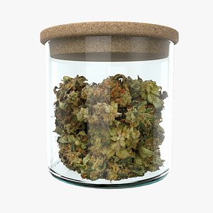 3D model Jar of Cannabis