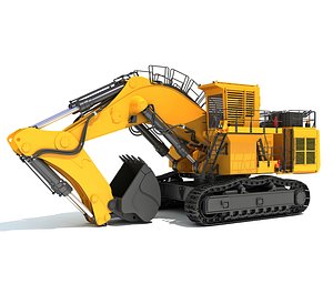 3D Tracked Mining Excavator