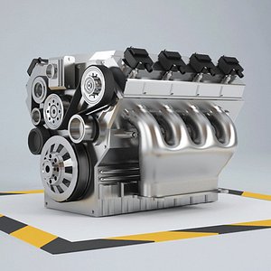 car engine 3d model