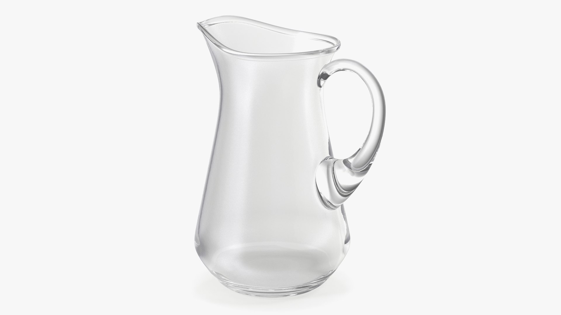 Glass Jug With Handle 3D model preview