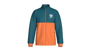 Men Color-Block Full-Zip Track Jacket model