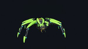3D Spider Robot Pack model