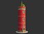 Ancient Red Tower 3D