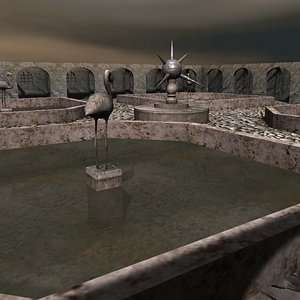 monastery garden 3D model