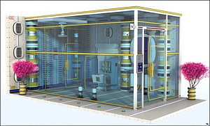 bathroom room sci-fi 3D model