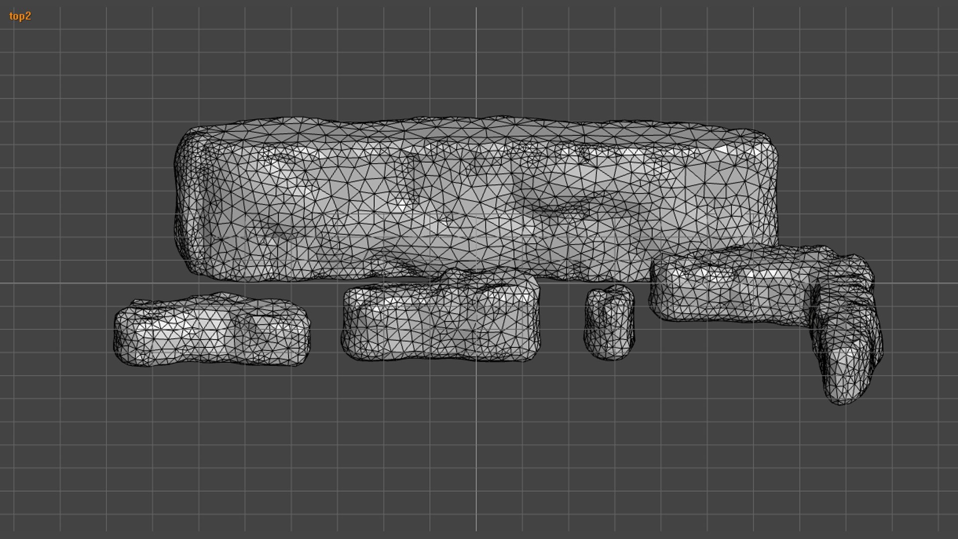 Free Cave Walls 4 Base 3D Model TurboSquid 2082475   Cavewalls4 Wire02 