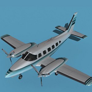 Piper PA-31-350 Navajo V01 3D model