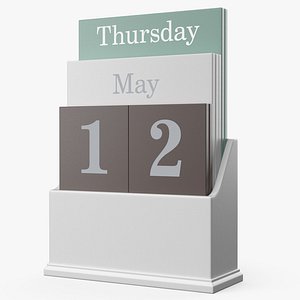 Calendar 010v PBR 3D