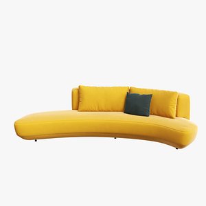 audrey curved sofa interior model