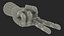 Dunkel Holz Mannequin Hand Peace Pose