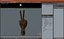 Dunkel Holz Mannequin Hand Peace Pose