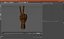 Dunkel Holz Mannequin Hand Peace Pose